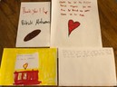 Thank you notes to Patrick Mahomes written by Read for 15 students.